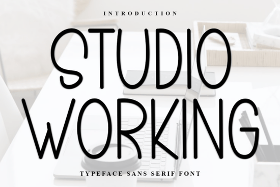 Studio Working Font